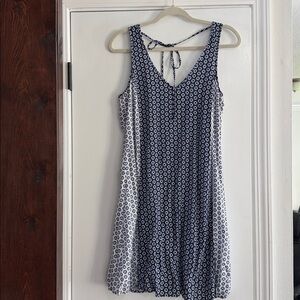 Tommy Bahama Navy and Light Blue Floral Dress